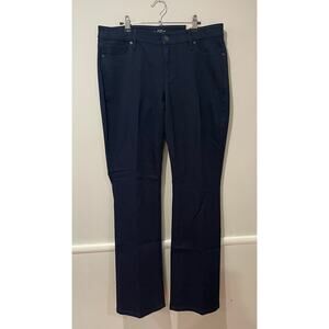 Loft NWT Womens Curvy Sexy Boot Jeans Denim Dark Wash Bootcut Mid Rise Size 32‎